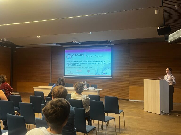 Barbara Babolcsay on NLP Methods in Social Sciences at the 17th EDDI Conference
