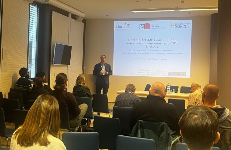 Miklós Sebők served as panel chair for the session on metadata pipelines at the 17th European DDI Users Conference